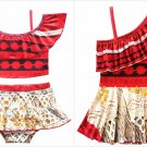 NWT Disneys Moana Girls Tankini Bikini One Piece Skirtet Swimsuit Bathing Suit