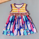 NEW Boutique Feathers Girls Sleeveless Dress 3-4 5-6 6-7 7-8