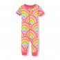 NWT The Childrens Place Rainbow Girls Stretchie Romper Sleeper Pajamas 2 3 4 5T