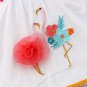 NWT Flamingo White Sleeveless Tunic Floral Capri Leggins Girls Outfit Set