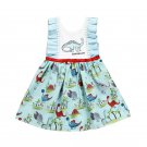NWT Dinosaur Girls Blue Sleeveless Dress 2T 3T 4T5T