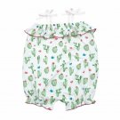 NWT Mud Pie Cactus Baby Girls Ruffle Bubble Romper Sunsuit 3-6 Months
