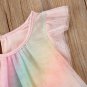 NEW Girls Unicorn Glitter Unicorn Rainbow Sleeveless Dress 2T 3T 4T 5T 6 7