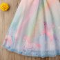 NEW Girls Unicorn Glitter Unicorn Rainbow Sleeveless Dress 2T 3T 4T 5T 6 7