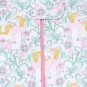 NWT The Childrens Place Unicorn Garden Girls Stretchie Footed Sleeper Pajamas