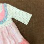 NEW Girls Boutique Ruffle White Polka Dot Pink Floral Long Sleeve Dress 6-7 7-8