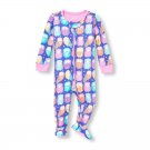 NWT The Childrens Place Owl Girls Stretchie Footed Sleeper Pajamas 2T 3T 4T 5T