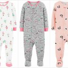 NWT Carters Ballerina Dinosaur Swan Toddler Girls Footed Cotton Sleeper Pajamas