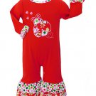 NWT Ann Loren Ladybug Baby Girls Long Sleeve Romper Jumpsuit 6-12 Months