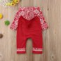 `NEW Baby Boys Red Fair Isle Hooded Long Sleeve Romper Jumpsuit