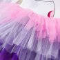 NEW Girls Unicorn Short Sleeve Rainow Tutu Dress 4 5 6 7