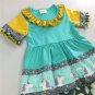 NEW Girls Boutique Ruffle Unicorn Turquoise Short Sleeve Dress 4 5 7 8