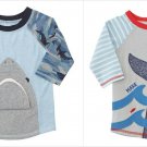 NWT Mud Pie Sail Away Whale Shark Tank Collection Boys Rashguard Swim Shirt