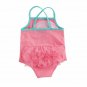 NWT Mud Pie Mermaid Baby Girls Pink Ruffle Swimsuit 0-6 6-9 Months