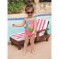 NWT Mud Pie Mermaid Baby Girls Pink Ruffle Swimsuit 0-6 6-9 Months