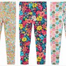NWT Carter's Owl Fox Floral Blue Girls Leggings 5 6 7