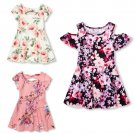 NWT The Childrens Place Girls Floral Short Sleeve Dress 2T 3T 4T