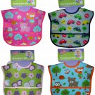 NWT Babies 2 Grow PEVA Plastic Waterproof Pocket Baby Boys Girls Feeding Bib