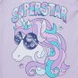 NWT The Childrens Place Unicorn Superstar Girls Short Sleeve Purple Pajamas Set
