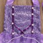 NWT Disney Princess Sophia the First Girls Purple Sequin Lace Romper Headband