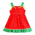 NWT Watermelon Girls Red Sleeveless Ruffle Dress 2T 3T 4T 5T