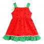 NWT Watermelon Girls Red Sleeveless Ruffle Dress 2T 3T 4T 5T