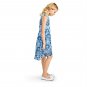 NWT The Childrens Place Girls Sleeveless Blue Floral Lace Woven Dress