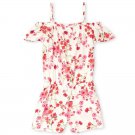 NWT The Children's Place Floral Off Shoulder Romper Jumpsuit
