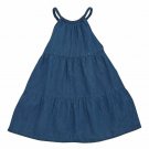 NWT Mud Pie Girls Sleeveless Braided Denim Dress 2T 3T 4T 5T