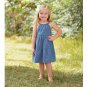NWT Mud Pie Girls Sleeveless Braided Denim Dress 2T 3T 4T 5T