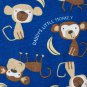 NWT The Childrens Place Boys Monkey Blue Footed Stretchie Pajamas Sleeper