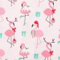 NWT The Childrens Place Flamingo Girl Christmas Stretchie Footed Sleeper Pajamas