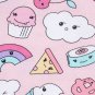 NWT The Childrens Place Doodle Emoji Pink Girl Long Sleeve Cotton Pajamas Set