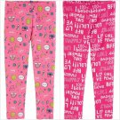 NWT Carter's Emoji Girl Power Toddler Girls Pink Leggings 3T 4T 5T