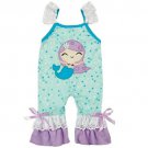 NEW Mermaid Boutique Baby Girls Ruffle Romper Jumpsuit