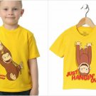 NWT Curious George Boys Yellow Short Sleeve Shirt 2T 3T 4T 5T