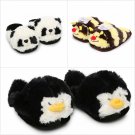 NEW Pillow Pets Pee-Wees Penguin Panda Bumble Bee Chenille Slippers