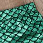 NEW Mermaid Vibes Girls White Tank Top Green Shimmer Shorts Outfit 2T 3T 4T 5T