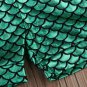 NEW Mermaid Vibes Girls White Tank Top Green Shimmer Shorts Outfit 2T 3T 4T 5T