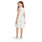 NWT The Childrens Place Girls Sleeveless Silver Metallic Foil Butterfly Dress