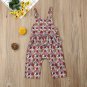 NWT Baby Girls Floral Ruffle Romper Overalls Jumpsuit Outfit 18 M 2T 3T
