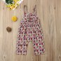 NWT Baby Girls Floral Ruffle Romper Overalls Jumpsuit Outfit 18 M 2T 3T