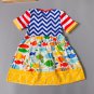 NEW Girls Boutique Fish Under Sea Ocean Short Sleeve Blue Ruffle Dress