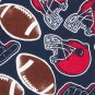 NWT The Childrens Place Football Boys Red Long Sleeve Pajamas Set