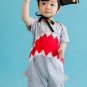 NEW Baby Boys Shark Gray Short Sleeve Romper Sunsuit Jumpsuit Outfit