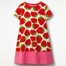 NEW Strawberry Girls Short Sleeve Shift Dress 2T 3T 4T 5T