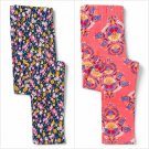 NWT Crazy 8 Girls Floral Blue Pink Leggings 5-6 7-8 10-12 14-16