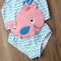 NEW Girls Blue Whale Swimsuit Bathing Suit 2T 3T 4T 5T 6