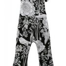 NWT Girls Black Floral Floral Sleeveless Flare Romper Jumpsuit Sunsuit