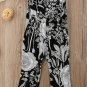 NWT Girls Black Floral Floral Sleeveless Flare Romper Jumpsuit Sunsuit